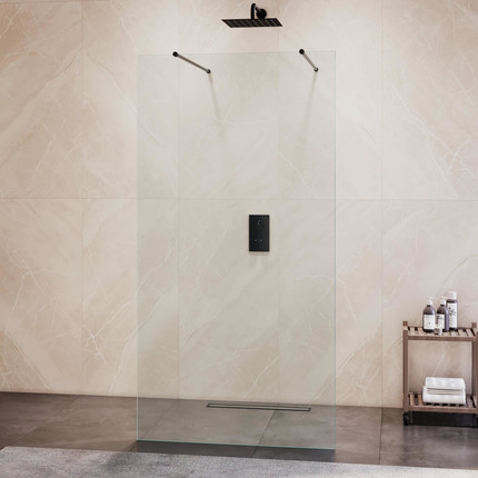 Душевая перегородка RGW WA-016 120x195 см 35101612-11 (стекло 8 мм) с кронштейнами, хром/прозрачное - фото 4