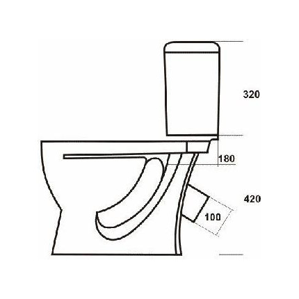 Унитаз напольный Sanita Стандарт эконом WC.CC/Standart/1-P/WHT.G/S1 с крышкой полипропилен - фото 3