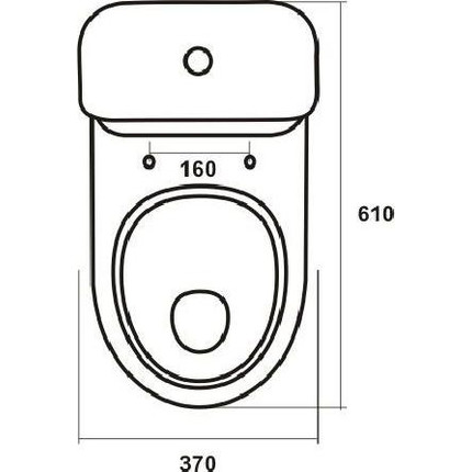 Унитаз напольный Sanita Стандарт эконом WC.CC/Standart/1-P/WHT.G/S1 с крышкой полипропилен - фото 5