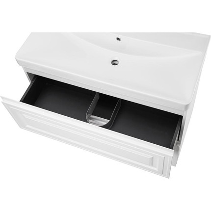 Тумба напольная с раковиной AN Элен 80 см, белый матовый - фото 5