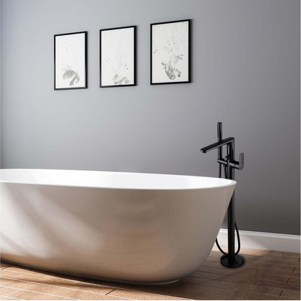 Смеситель для ванны Aquatek Ника AQ1845MB, чёрный матовый, Цвет производителя: чёрный матовый - фото 6