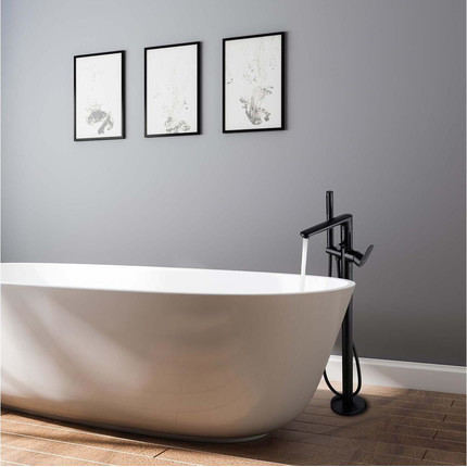 Смеситель для ванны Aquatek Ника AQ1845MB, чёрный матовый, Цвет производителя: чёрный матовый - фото 7