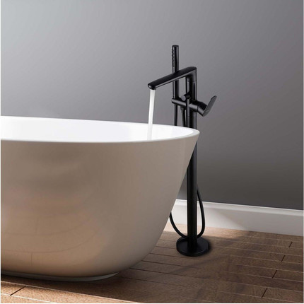 Смеситель для ванны Aquatek Ника AQ1845MB, чёрный матовый, Цвет производителя: чёрный матовый - фото 8