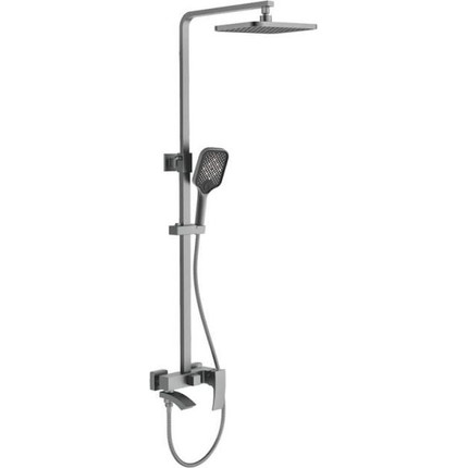 Душевая стойка Gerhans K19114D, оружейная сталь - фото 