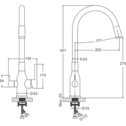 Смесители для кухни Belz B76814-8, белый - фото 40