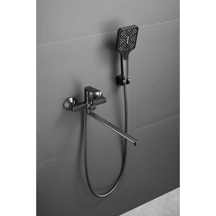 Смеситель для ванны Belz B22715-3, оружейная сталь - фото 7