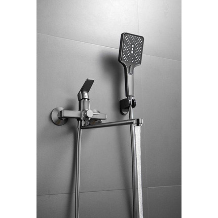 Смеситель для ванны Belz B22715-3, оружейная сталь - фото 5