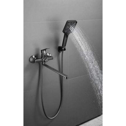 Смеситель для ванны Belz B22715-3, оружейная сталь - фото 4