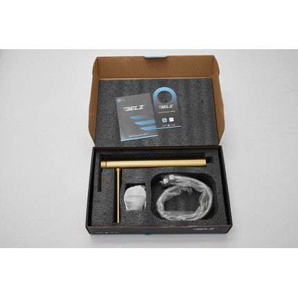 Смеситель для раковины высокий Belz B11813-5, золото брашированное - фото 25