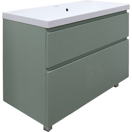 Тумба напольная с раковиной Azario Viola 100/2H 100 см CS00097145, фисташковый - фото 
