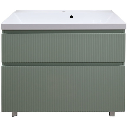 Тумба напольная с раковиной Azario Viola 100/2H 100 см CS00097145, фисташковый - фото 7