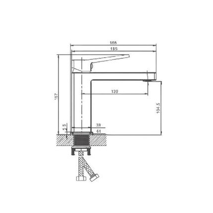 Смеситель для раковины Haiba HB10732-8, белый - фото 7