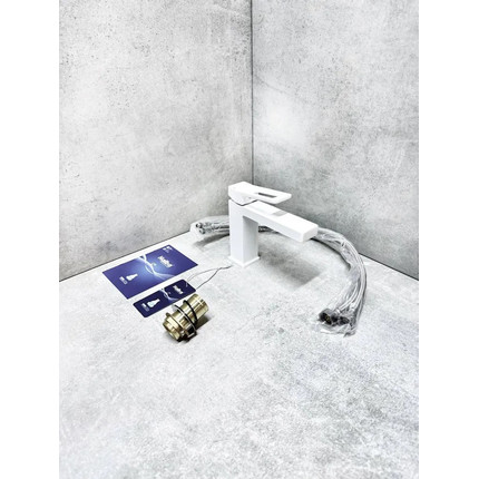 Смеситель для раковины Haiba HB10732-8, белый - фото 5