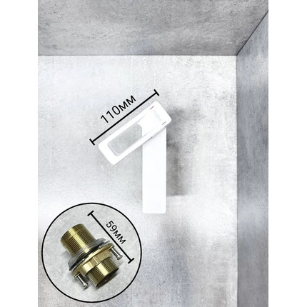 Смеситель для раковины Haiba HB10732-8, белый - фото 4