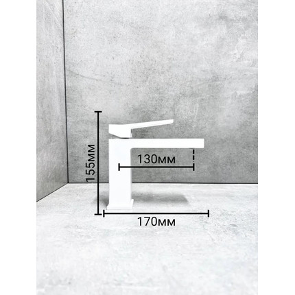 Смеситель для раковины Haiba HB10732-8, белый - фото 2