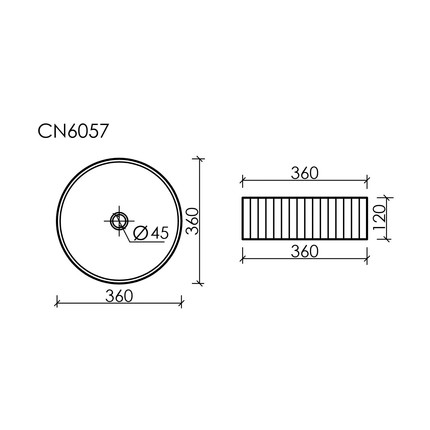 Раковина-чаша Ceramicanova Element 36 см CN6057MDB, тёмно-коричневый матовый - фото 8