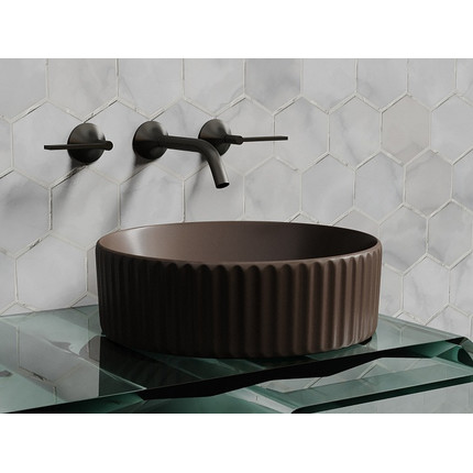 Раковина-чаша Ceramicanova Element 36 см CN6057MDB, тёмно-коричневый матовый - фото 6