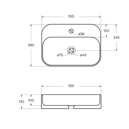 Раковина-чаша Cezares 55 см CZR-6616 - фото 8