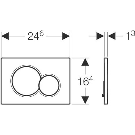 Смывная клавиша Geberit Sigma 01 115.770.DT.5 - фото 2