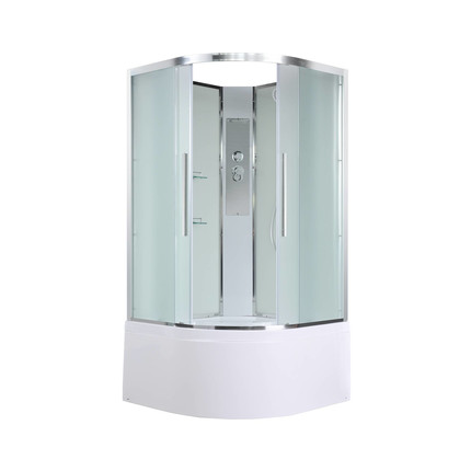 Душевая кабина Avacan 90x90 см EM5090N, хром/матовое (безсиликоновая сборка) - фото 