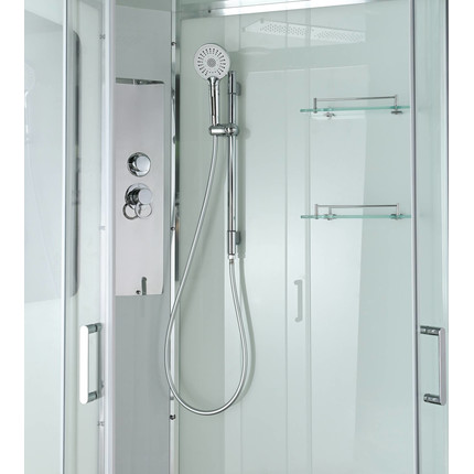 Душевая кабина Avacan 120x80 см A2812L, хром/прозрачное (безсиликоновая сборка) - фото 7