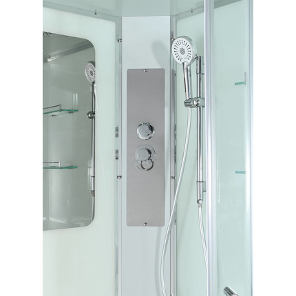 Душевая кабина Avacan 120x80 см A2812L, хром/прозрачное (безсиликоновая сборка) - фото 11