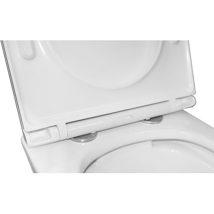 Унитаз подвесной безободковый Azario Uno AZ-2380 с тонкой крышкой микролифт - фото 15