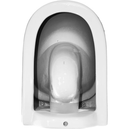 Унитаз подвесной безободковый Azario Uno AZ-2380 с тонкой крышкой микролифт - фото 17