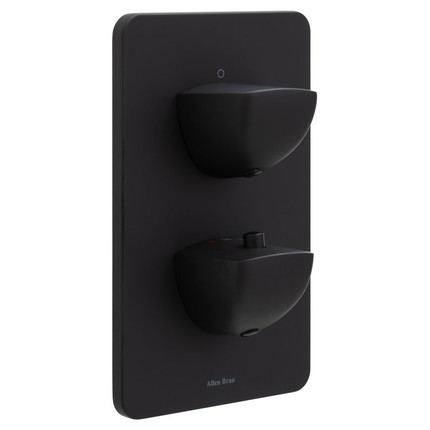 Смеситель для душа с термостатом Allen Brau Infinity 5.21116-31 (со скрытой частью) чёрный матовый - фото 