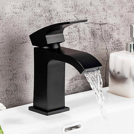 Смеситель для раковины Gappo G1007-6, черный - фото 2