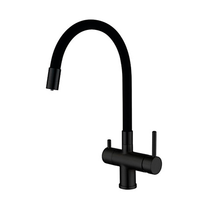 Смеситель для кухни Gappo G4398-36, черный - фото 