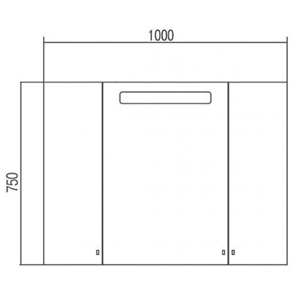 Зеркало-шкаф Акватон Мадрид 100 см 1A111602MA010 - фото 4