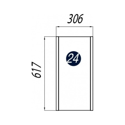 Шкаф подвесной Акватон Брук 30 см 1A202503BCDF0, белый/дуб феррара - фото 2