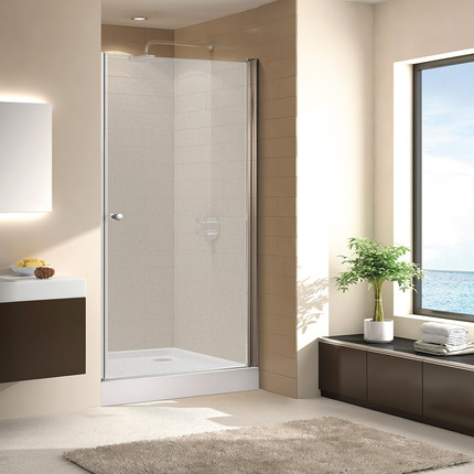 Душевая дверь Cezares 95 см ECO-O-B-1-95-P-Cr, хром/матовое - фото 