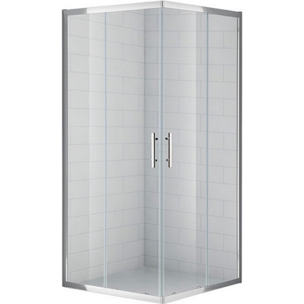 Душевое ограждение Cezares 80х80 см ECO-O-A-2-80-C-Cr, хром/прозрачное - фото 