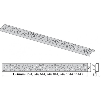 Решетка AlcaPlast BUBLE-950M для трапа - фото 2