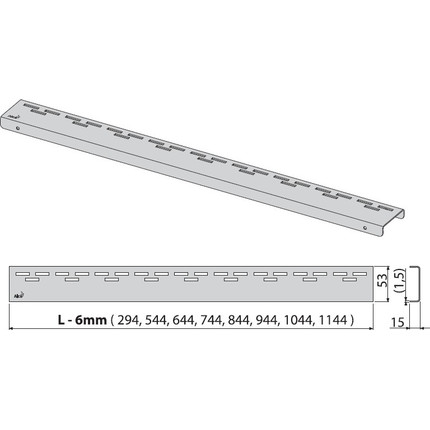 Решетка AlcaPlast HOPE-850L для трапа - фото 2