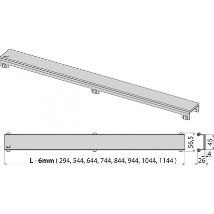 Решетка AlcaPlast POSH-1050MN для трапа - фото 2