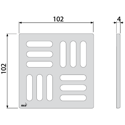 Решетка AlcaPlast MPV001-ANTIC для трапа - фото 2