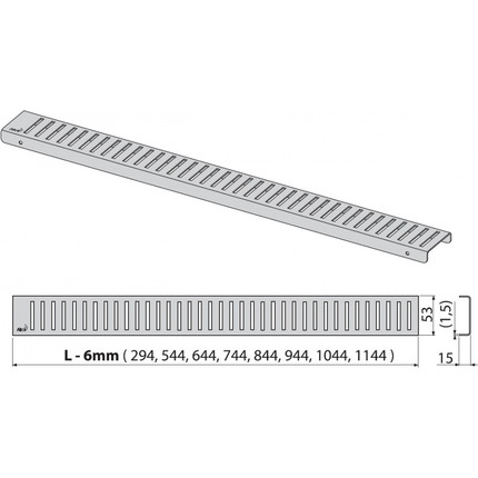 Решетка AlcaPlast PURE-850L для трапа - фото 2