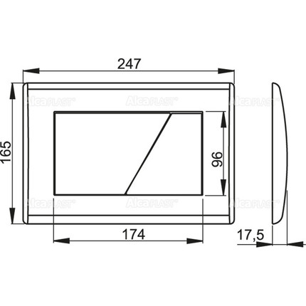 Кнопка смыва Alcaplast M171 - фото 2