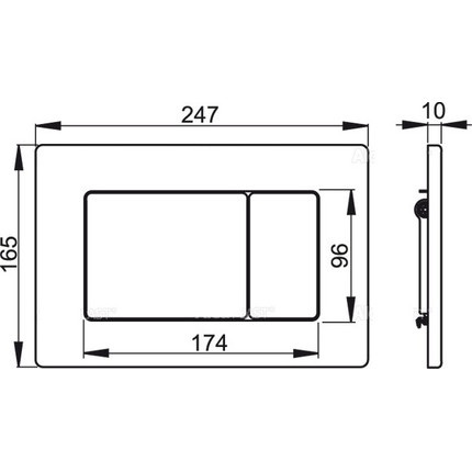 Кнопка смыва Alcaplast M279 Antivandal - фото 2