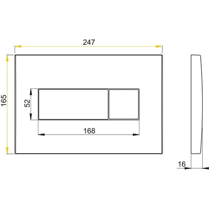 Кнопка смыва Alcaplast M378 - фото 2
