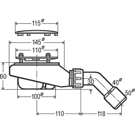 Сифон для душевого поддона Viega Tempoplex 634100 DN90 - фото 2
