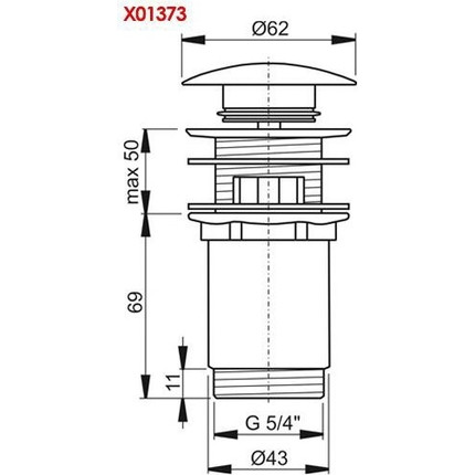 Донный клапан Ravak X01373 - фото, картинка 2 Донный клапан Ravak X01373 - фото 2