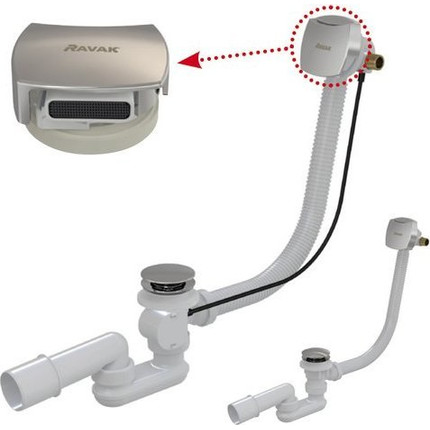 Сифон для ванны Ravak X01505 металл - фото 2