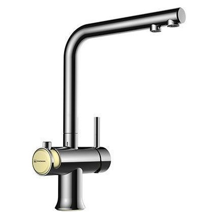 Смеситель для кухни Omoikiri Hotaru-CH-BE 4994052, хром/бежевый - фото 