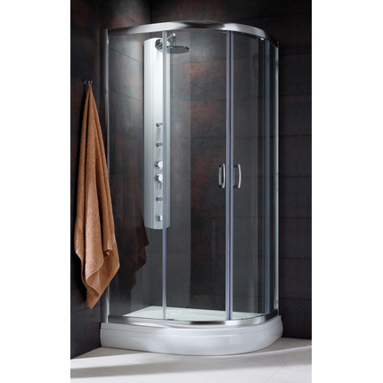 Душевое ограждение Radaway Premium Plus E 100х80х190 см, хром/матовое - фото 