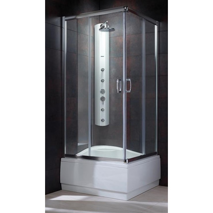 Душевое ограждение Radaway Premium Plus C 80х80х170 см, хром/прозрачное - фото 