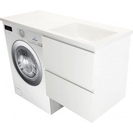 Тумба подвесная с раковиной-столешницей Эстет Dallas Luxe 120 см R, 2 ящика ФР-00001929 - фото 4